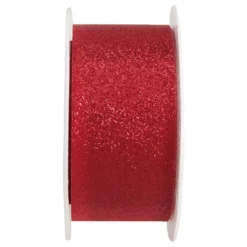 Dekorationsbånd Rød Glitter