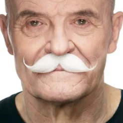 Detektiv Moustache Hvid