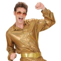 Discoskjorte Guld