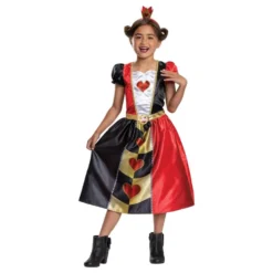 Disney Dronning Hjerter Dame Børnekostume