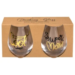 Drikkeglas Super Mom & Daddy Cool