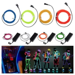El Wire Batteridreven LED-kæde