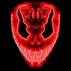 El Wire Djævel Rød LED Maske
