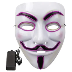 EL Wire V For Vendetta LED Maske