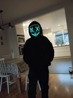 EL Wire V For Vendetta LED Maske
