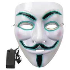 EL Wire V For Vendetta LED Maske