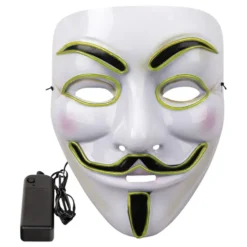 EL Wire V For Vendetta LED Maske