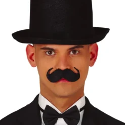 Engelsk Moustache Sort