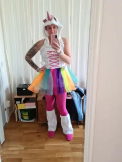 Enhjørning Kjole Kostume