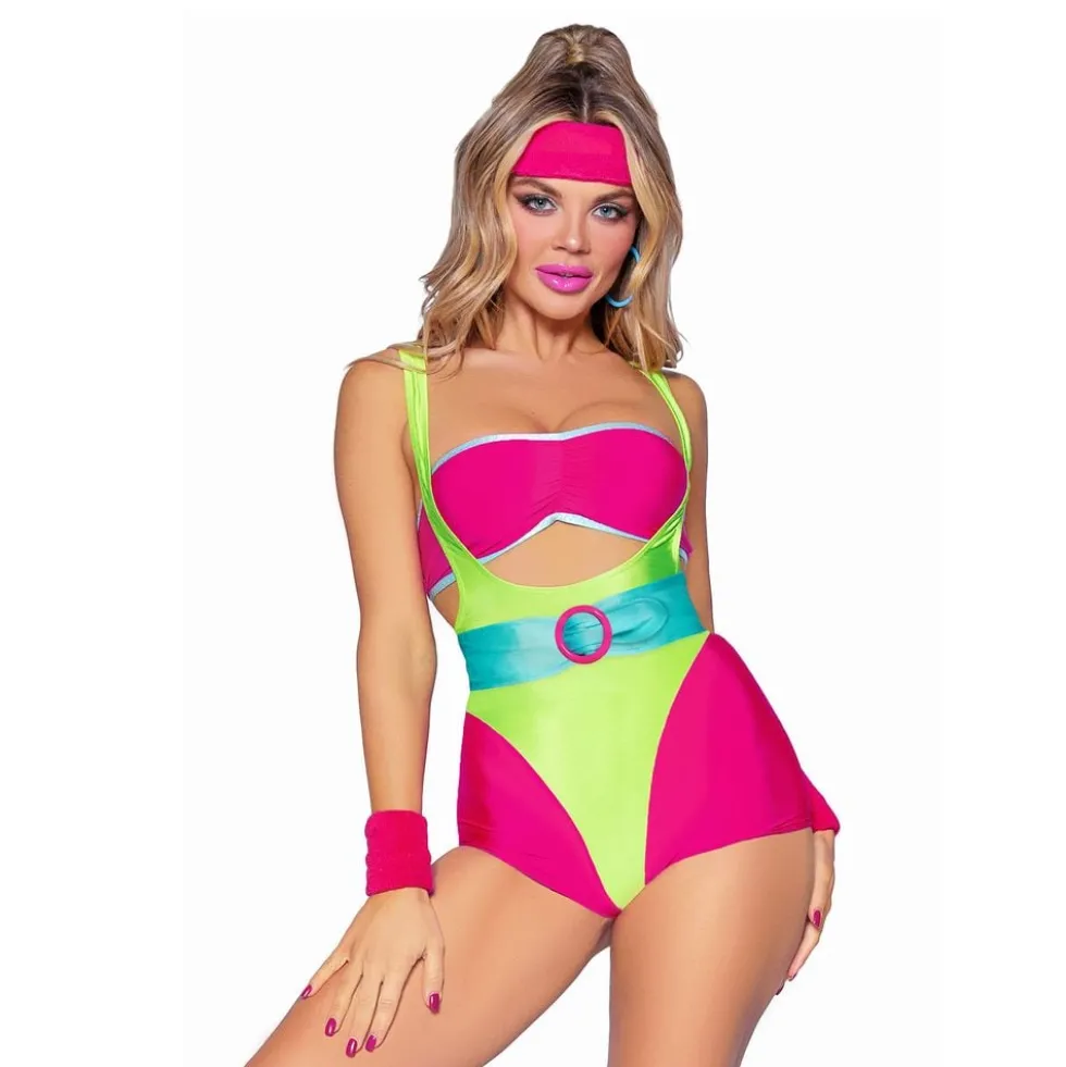80'er Aerobics Diva Deluxe Kostume