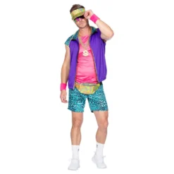 80'er Aerobics Herre Kostume
