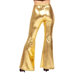 70'er Bukser Dame Guld Metallic