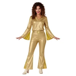 70’er Disco Dame Guld Kostume
