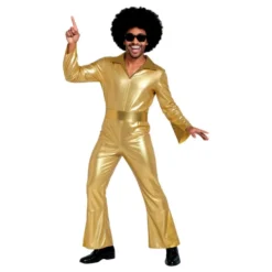 70’er Disco Herre Guld Kostume