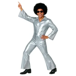 70’er Disco Herre Sølv Kostume