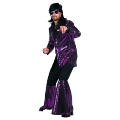 70'er Disco Kostume Lilla Kostume Deluxe