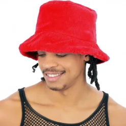 90'er Fluffy Solhat Rød