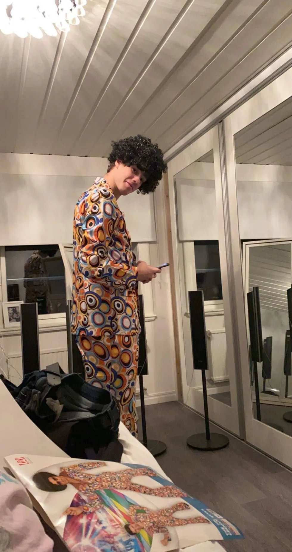 70'er Herre Jakkesæt Bobler Kostume
