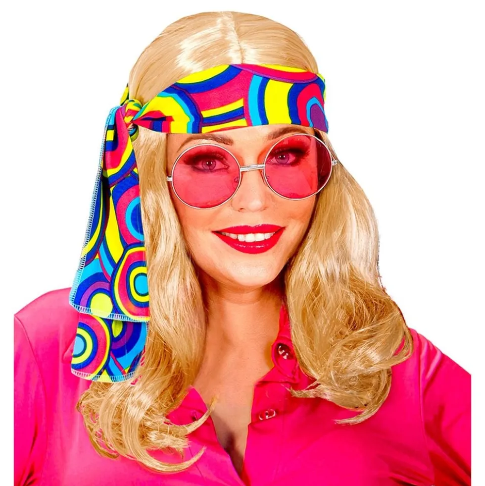 70'er Lang Blond Paryk med Pandebånd