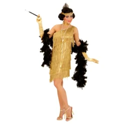 20'erne Flapper Kjole Guld Kostume