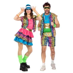80'er Neon Leopard Dame Kostume
