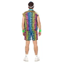 80'er Neon Leopard Herre Kostume