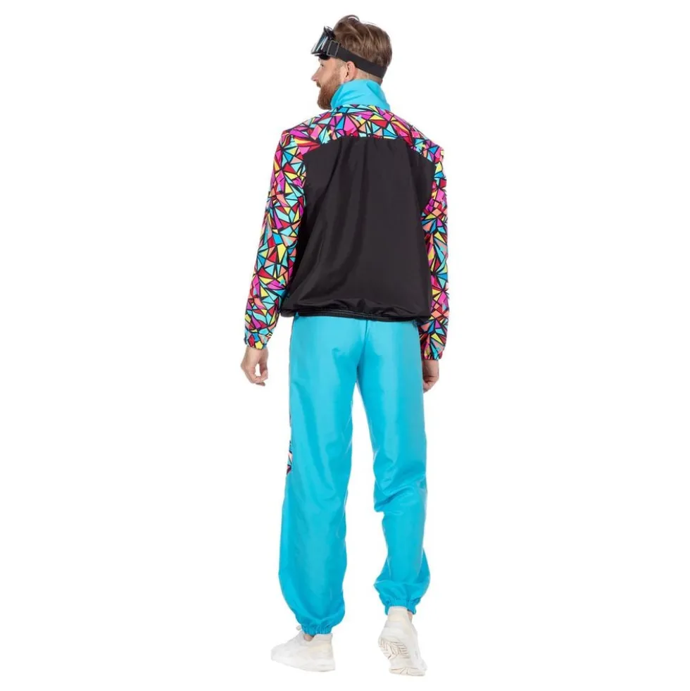 80'er Neon Skidragt Herre Kostume