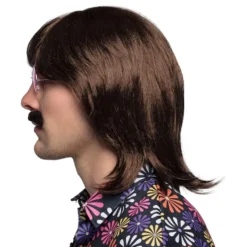 70'er Paryk med Moustache