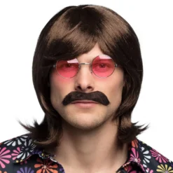 70'er Paryk med Moustache