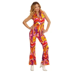 70'er pige Jumpsuit Kostume