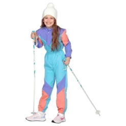 80'er Retro Skioverall Børnekostume