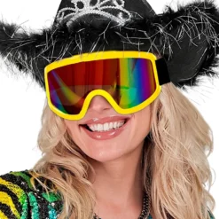 80'er Skibriller Neongul