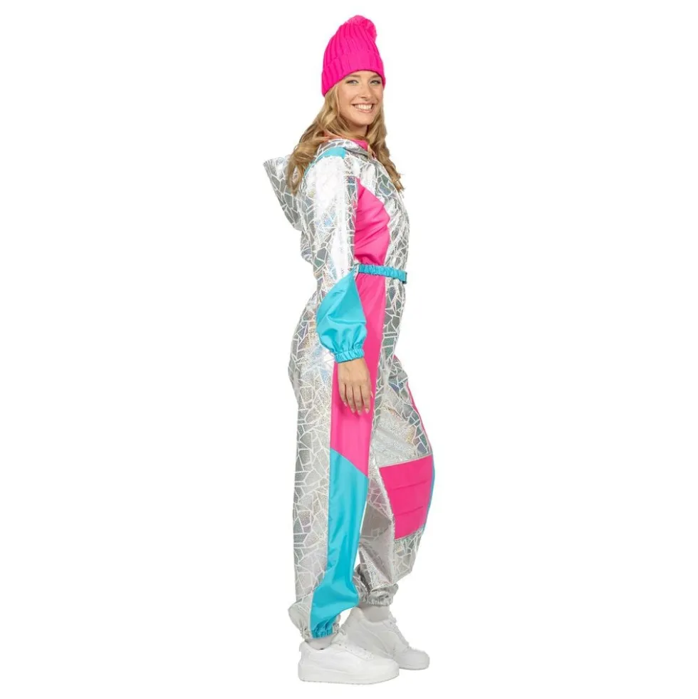 80'er Skioverall Sølv Kostume