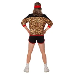 80'er Træningssæt Leopard Herrekostume