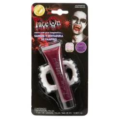 FaceOn Vampyrtænder med Blod