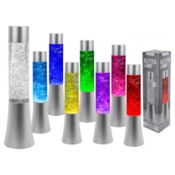 Farveskiftende Glitterlampe