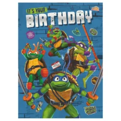 Fødselsdagskort Ninja Turtles