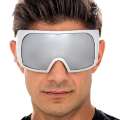 Festivalbriller Cyber Silver med Spejlvisir