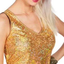 Festivalkjole Bling Guld