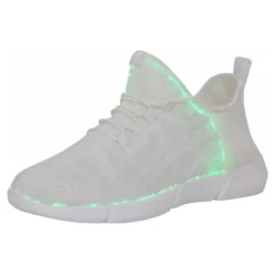 Fiberoptiske LED Sko Hvide
