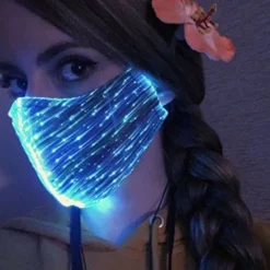 Fiberoptisk LED Mundbind