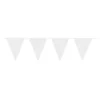 Flagbanner Glitter Hvid