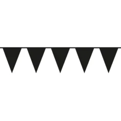 Flaggguirlande Sort