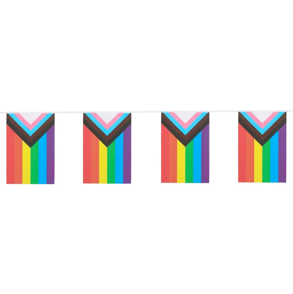 Flagguirlande Pride Progress