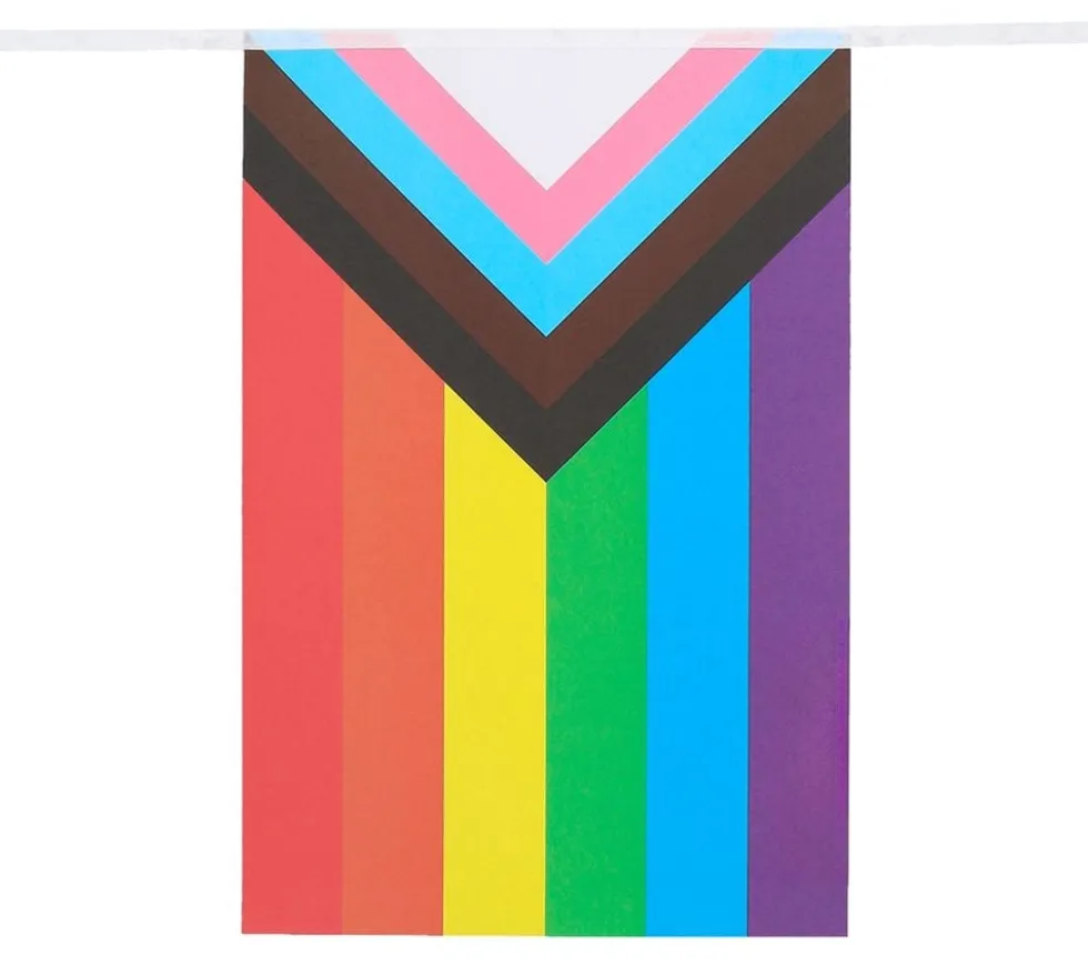 Flagguirlande Pride Progress