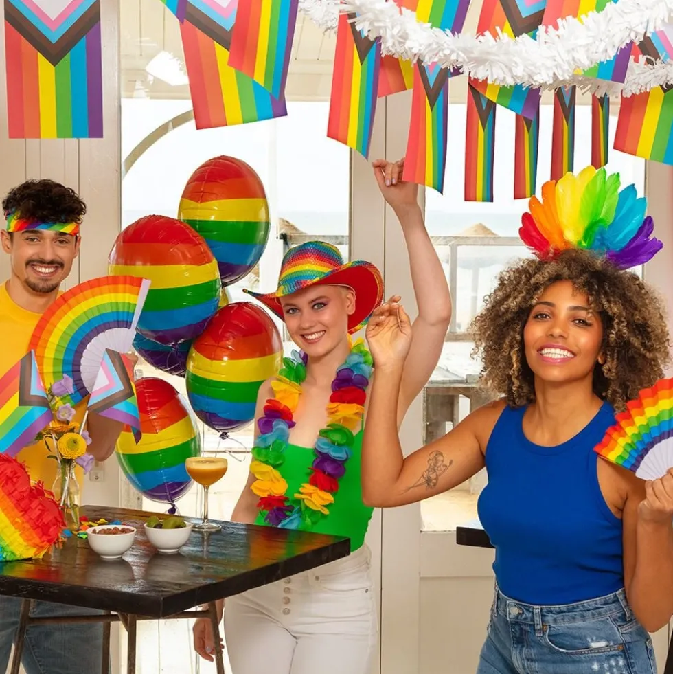 Flagguirlande Pride Progress
