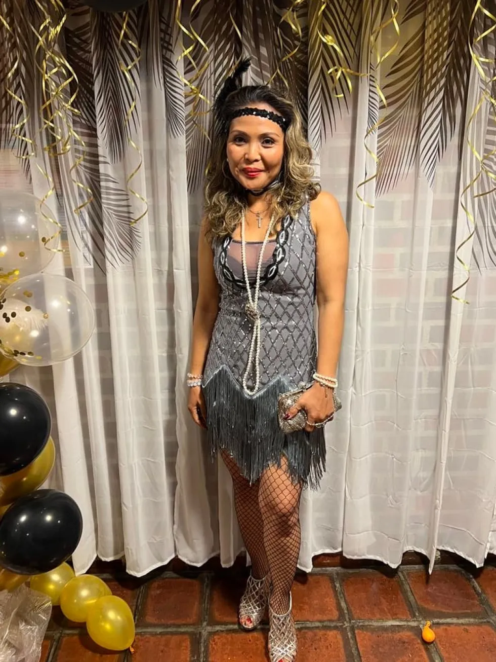 Flapper Pandebånd med Diamant Sort