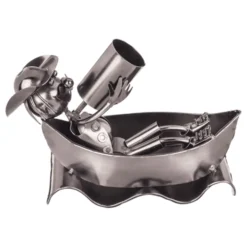 Flaskeholder i metal Båd