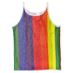 Flerfarvet Mesh Tanktop Herre
