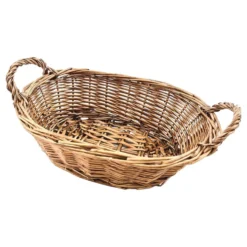 Flettet Kurv med Hanke Oval